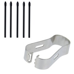 Lot de 5 pointes de rechange S Pen pour Samsung Galaxy Tab S4 - Noir