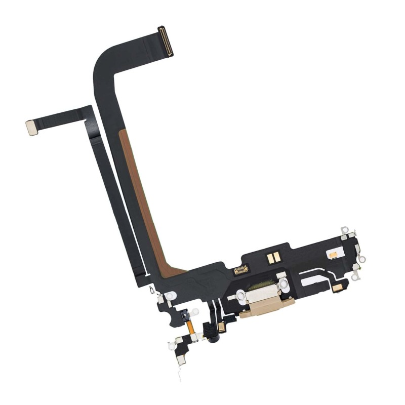 Nappe connecteur de charge Lightning Or de l'iPhone 13 Pro Max - Compatible