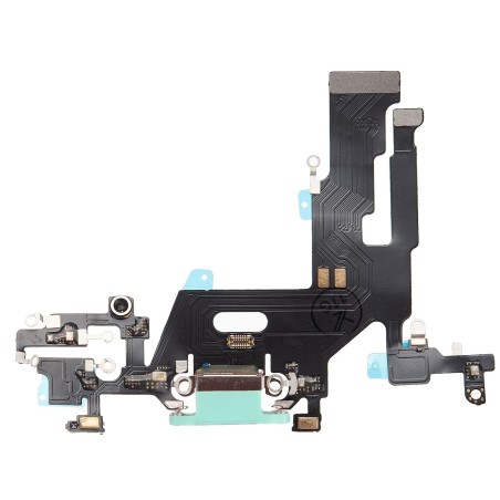 Nappe connecteur de charge Lightning Vert de l'iPhone 11 - Compatible
