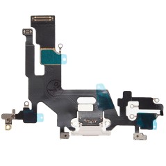 Nappe connecteur de charge Lightning Blanc de l'iPhone 11 - Compatible