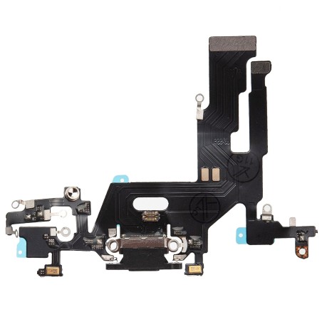 Nappe connecteur de charge Lightning Noir de l'iPhone 11 - Compatible