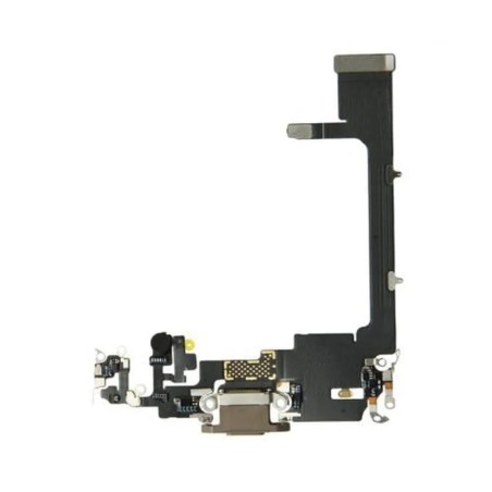 Nappe du connecteur de charge de l'iPhone 11 Pro Or - Sans Puce IC / À souder