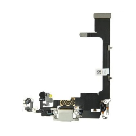 Nappe du connecteur de charge de l'iPhone 11 Pro Argent - Sans Puce IC / À souder