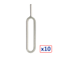 Lot de 10 outils d'éjection de carte SIM - Qualité Supérieure Lot de 10 outils d'éjection de carte SIM - Qualité Supérieure