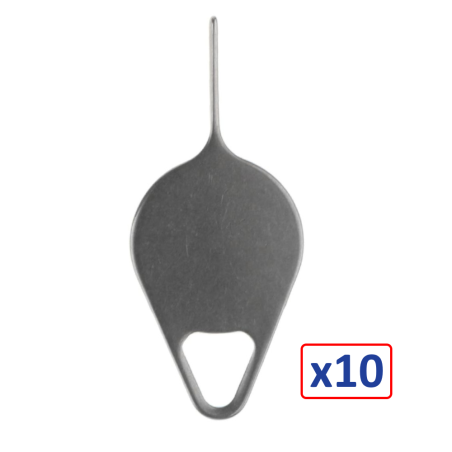 Lot de 10 outils d'éjection de carte SIM - Qualité Supérieure