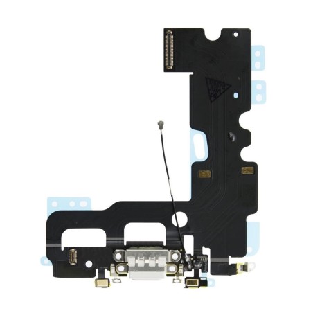 Nappe connecteur de charge Lightning Blanc de l'iPhone 7 - Compatible