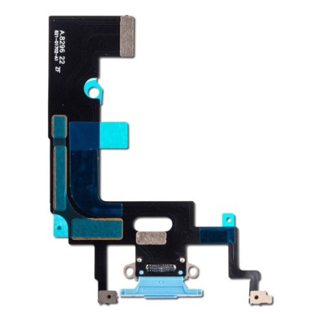 Nappe connecteur de charge Lightning Bleu de l'iPhone XR - Originale