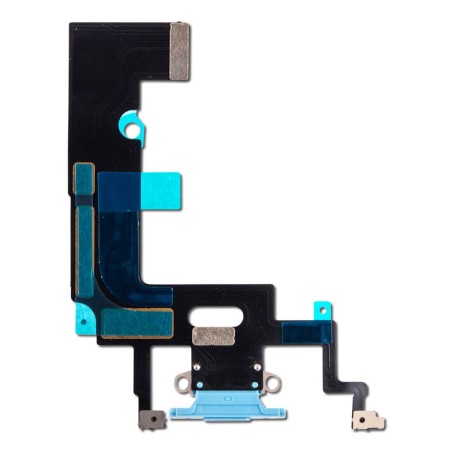 Nappe connecteur de charge Lightning Bleu de l'iPhone XR - Compatible
