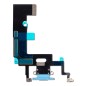 Nappe connecteur de charge Lightning Bleu de l'iPhone XR - Compatible