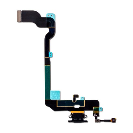 Nappe connecteur de charge Lightning Noir de l'iPhone XS - Compatible