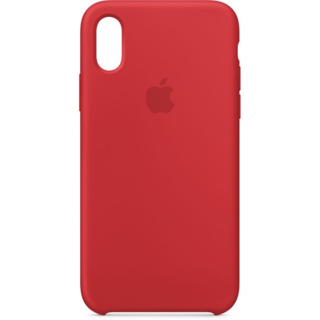 Officiel Apple - Coque en silicone pour iPhone XS - Rouge