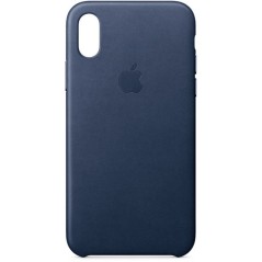 Officiel Apple - Coque en cuir pour iPhone X - Bleu