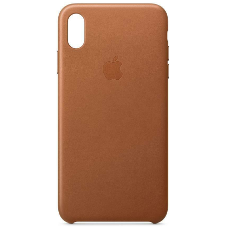 Officiel Apple - Coque en cuir pour iPhone XS Max - Marron Selle