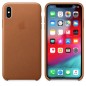 Officiel Apple - Coque en cuir pour iPhone XS Max - Marron Selle