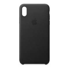 Officiel Apple - Coque en cuir pour iPhone XS Max - Noir