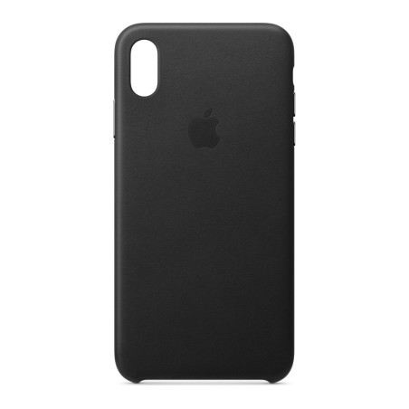 Officiel Apple - Coque en cuir pour iPhone XS Max - Noir