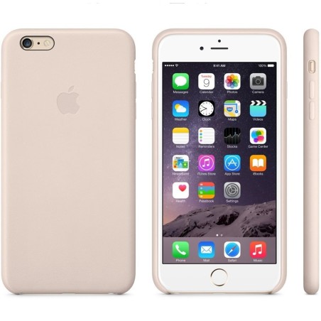 Officiel Apple - Coque en cuir pour iPhone 6 Plus - Rose