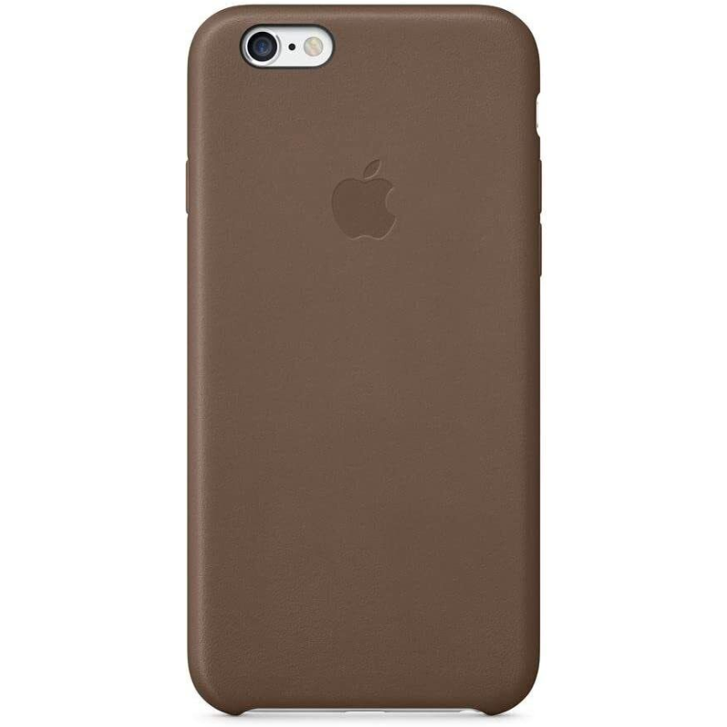 Officiel Apple - Coque en cuir pour iPhone 6 - Marron Olive