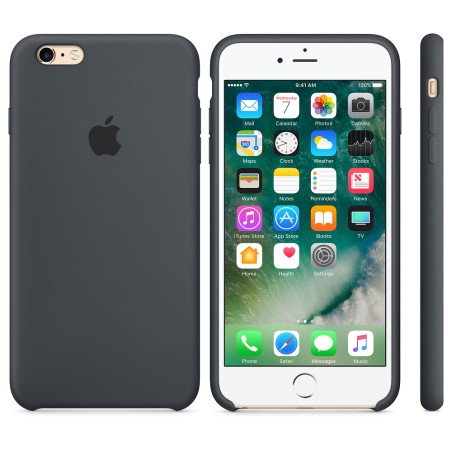 Officiel Apple - Coque en silicone pour iPhone 6S - Gris Foncé