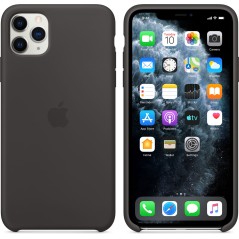 Officiel Apple - Coque en silicone pour iPhone 11 Pro Max - Noir