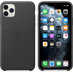 Officiel Apple - Coque en cuir pour iPhone 11 Pro Max - Noir