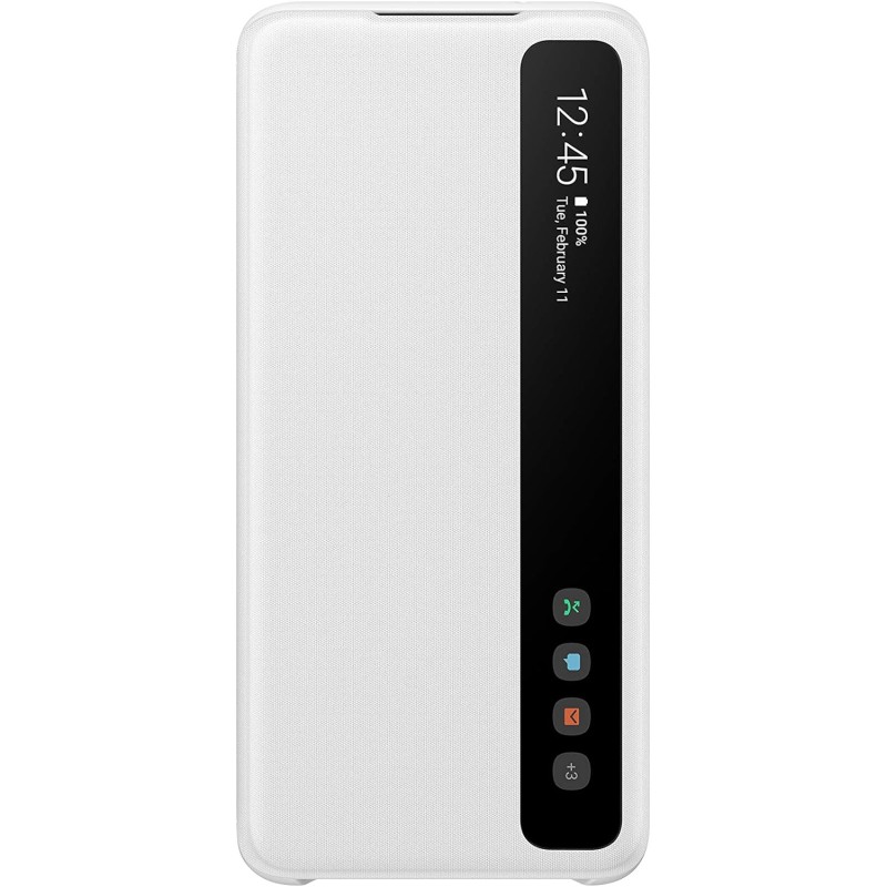 Officiel Samsung - Etui Smart Clear View Cover pour Galaxy S20 / S20 5G - Blanc