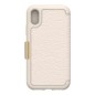 Coque de protection Strada beige pour iPhone X