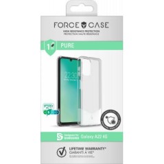 Coque de protection Force Case Pure Transparente pour Samsung Galaxy A22 4G