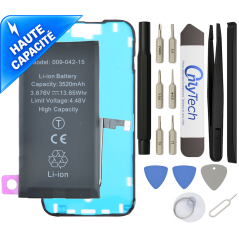 Batterie Haute Capacité pour iPhone 15 - Avec outils